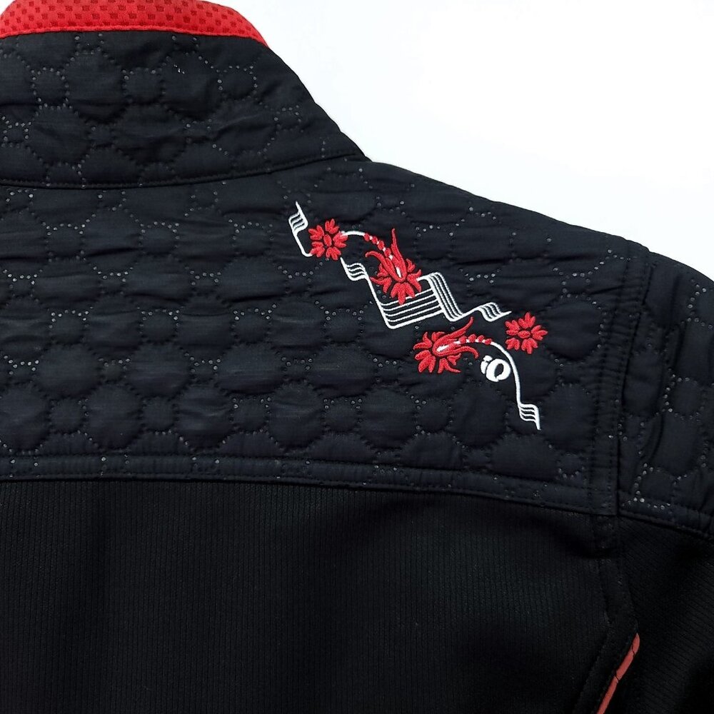 Pearl Izumi Technical Thermal Cycling Jacket Size Small Black Red Trim - Picture 8 of 13
